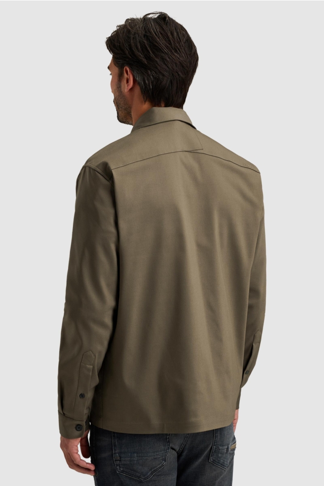 Cast Iron bruine heren jas | Model achteraanzicht