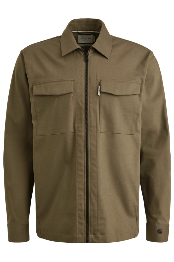 Cast Iron bruine heren jas | Vooraanzicht