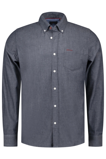 NZA Overhemd SHIRT LONG SLEEVE 25HN500 2608 ICON NAVY MELANGE