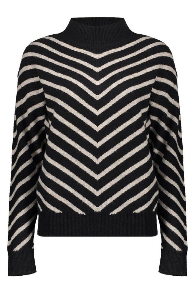 Geisha zwarte dames trui | Vooraanzicht