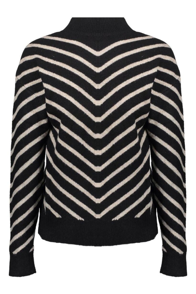 Geisha zwarte dames trui | Achteraanzicht