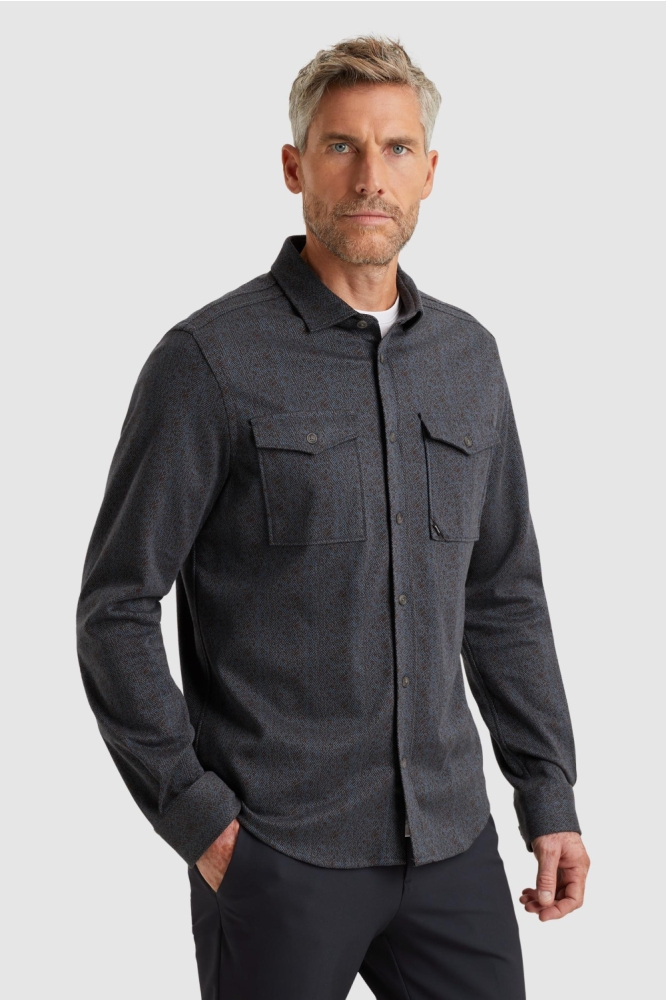 Vanguard blauwe heren overhemd | Model vooraanzicht