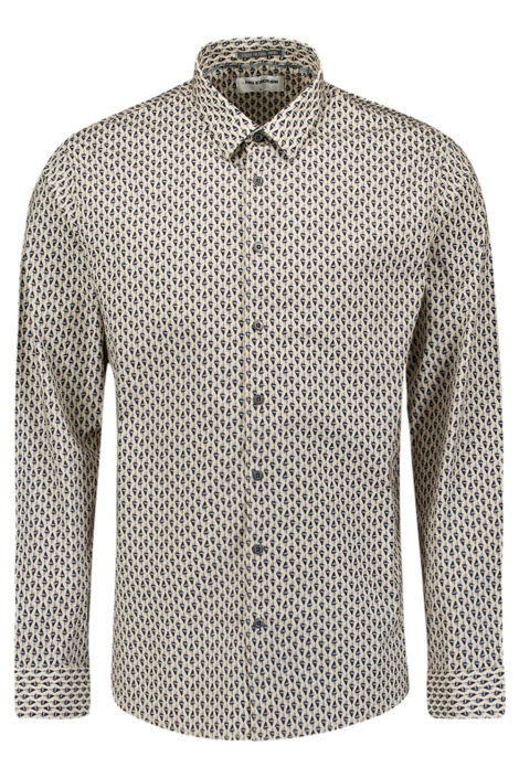 NO-EXCESS witte heren overhemd | Vooraanzicht