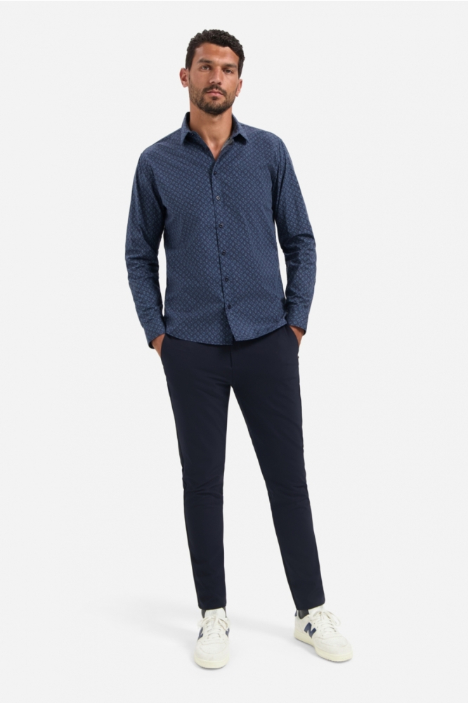 NO-EXCESS blauwe heren overhemd | Model