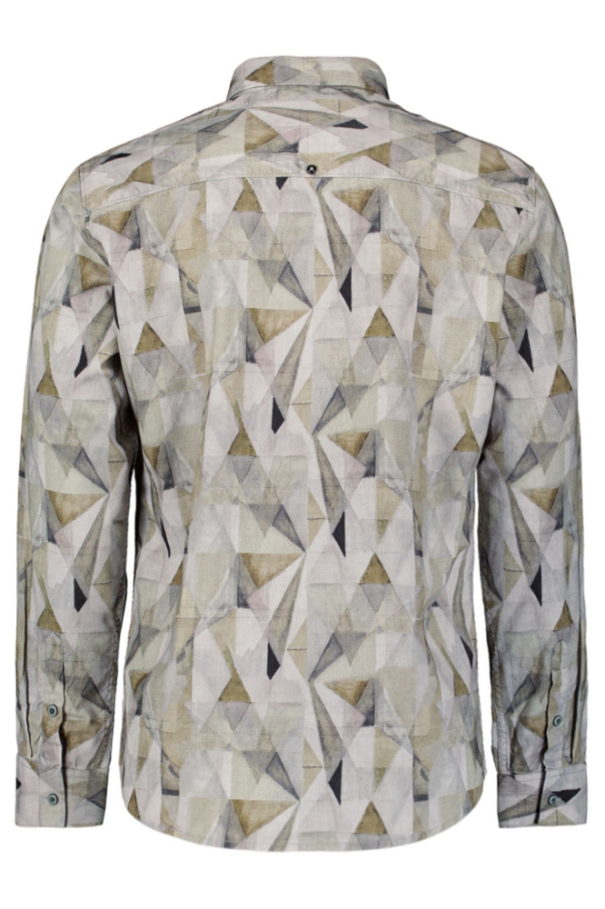 NO-EXCESS groene heren overhemd | Achteraanzicht