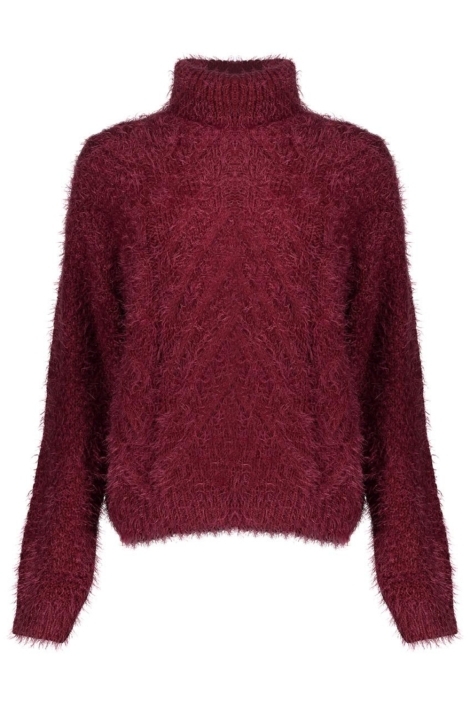 Geisha bordeaux dames trui | Vooraanzicht