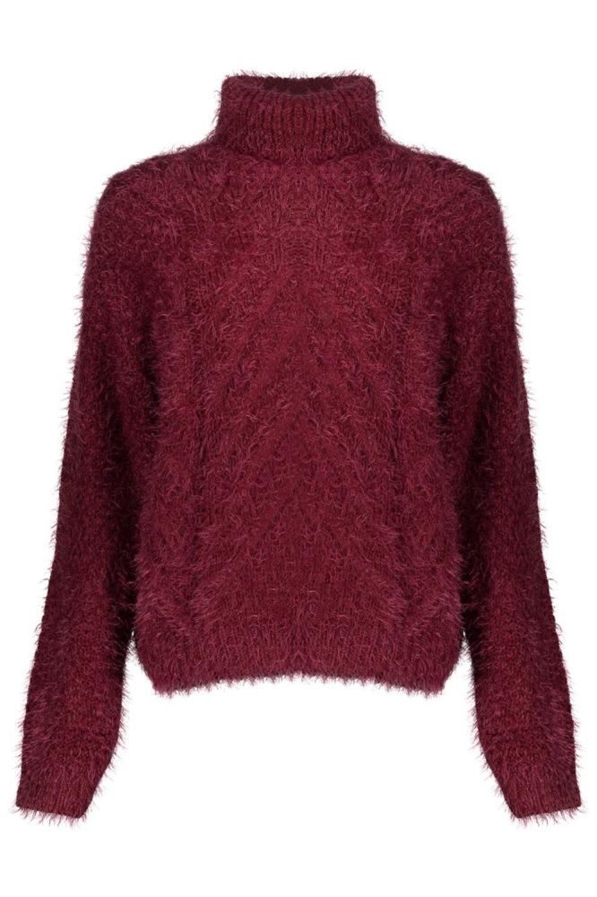 Geisha bordeaux dames trui | Vooraanzicht