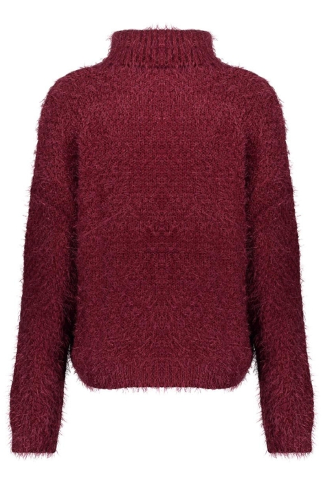 Geisha bordeaux dames trui | Achteraanzicht