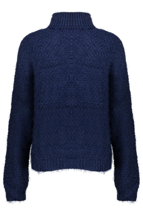 Geisha blauwe dames trui | Achteraanzicht