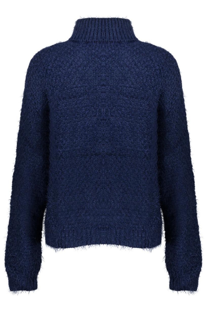 Geisha blauwe dames trui | Achteraanzicht