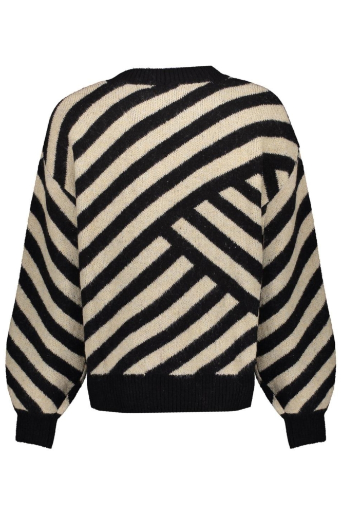 Geisha beige dames trui | Achteraanzicht