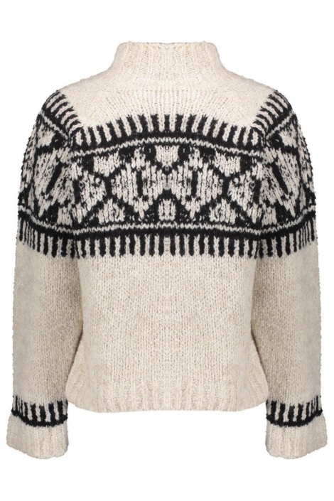 Geisha beige dames trui | Achteraanzicht