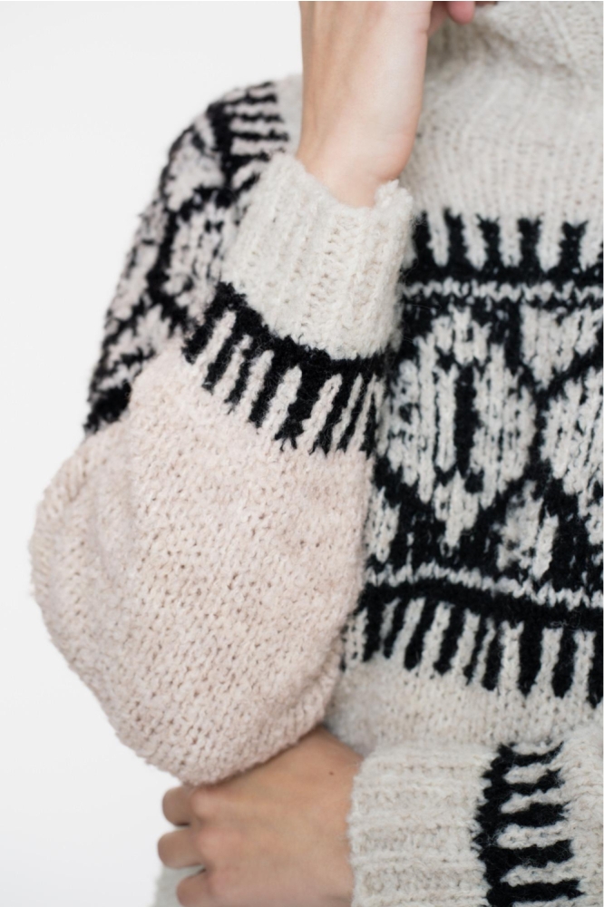 Geisha beige dames trui | Close up