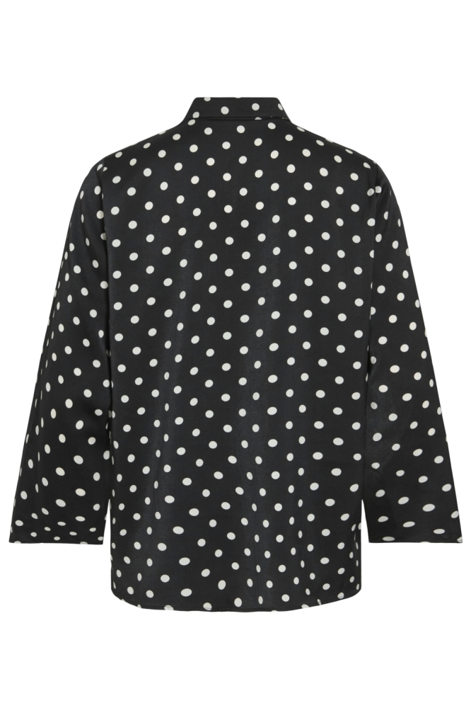 Vila zwarte dames blouse | Achteraanzicht