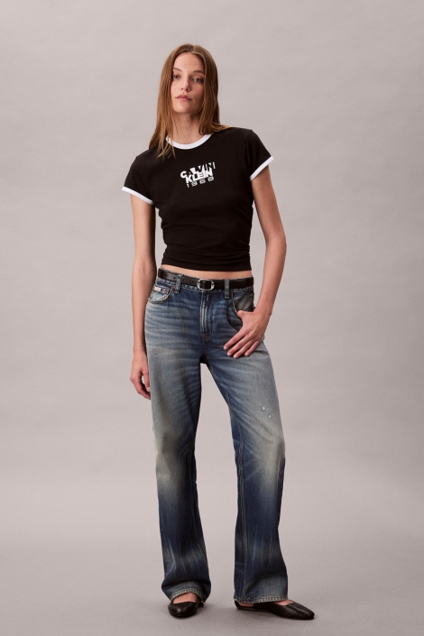 Calvin Klein zwarte dames t-shirt | Model