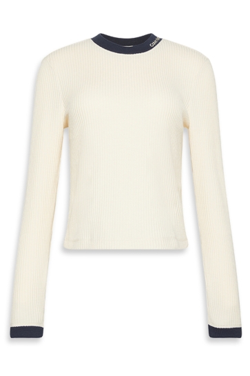 Calvin Klein LS WAFFLE TEE LV047D225G YAM SHORTBREAD