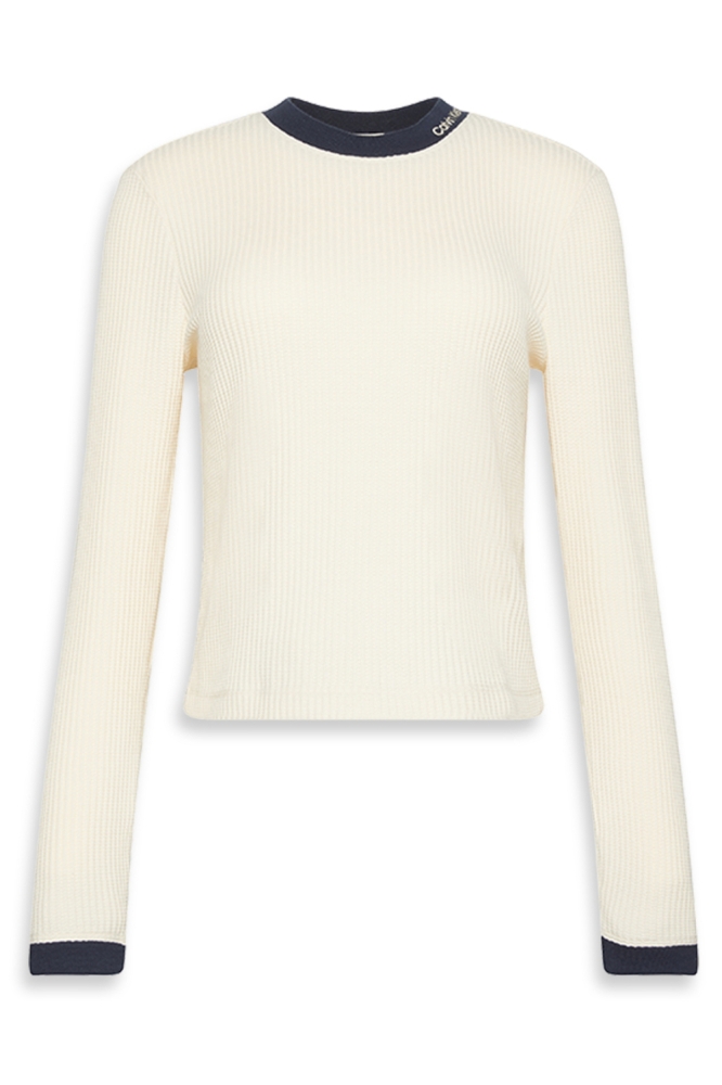 Calvin Klein beige dames t-shirt | Vooraanzicht