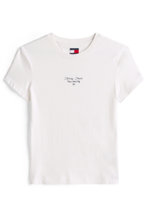 Tommy Jeans witte dames t-shirt | Vooraanzicht