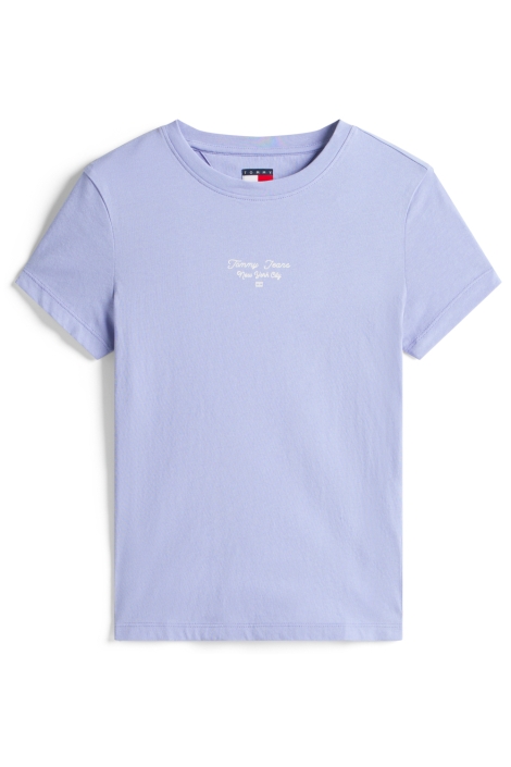 Tommy Jeans blauwe dames t-shirt | Vooraanzicht