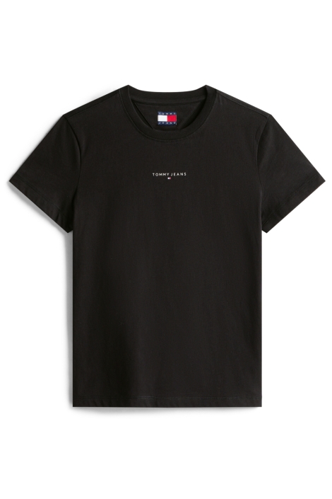 Tommy Jeans zwarte dames t-shirt | Vooraanzicht