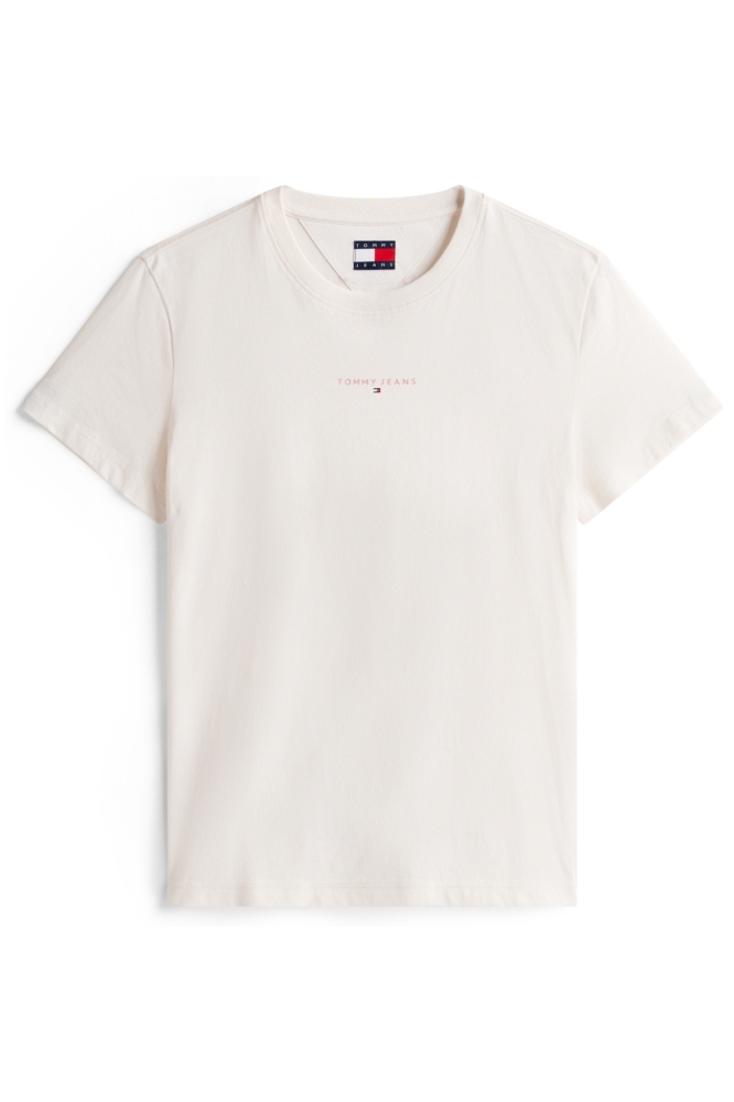Tommy Jeans witte dames t-shirt | Vooraanzicht