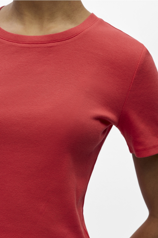 Object rode dames t-shirt | Close up