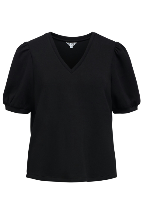 Object zwarte dames t-shirt | Vooraanzicht