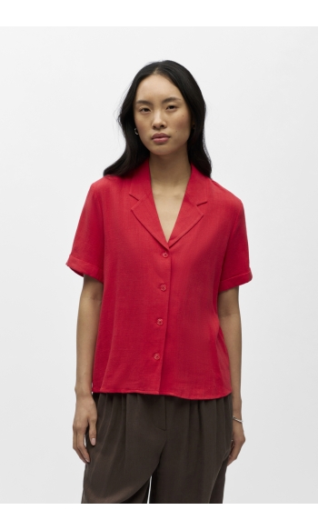 OBJSANNE S/S RE SHIRT NOOS 23045709 Poinsettia