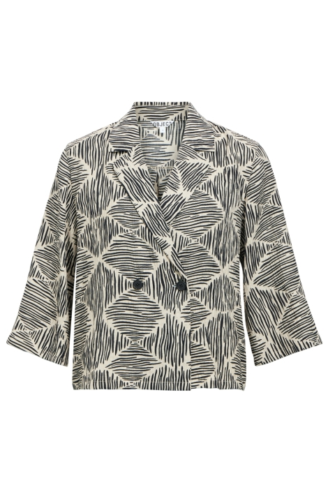 Object beige dames blouse | Vooraanzicht