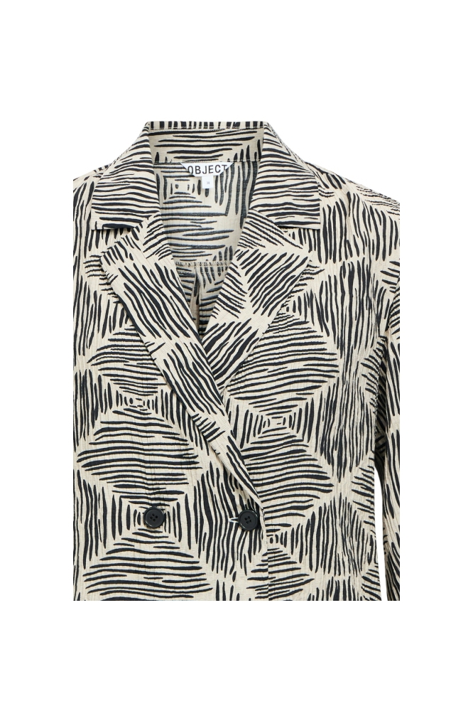 Object beige dames blouse | Close up