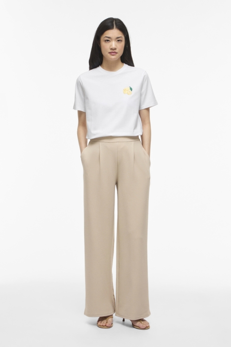 Vila witte dames t-shirt | Model