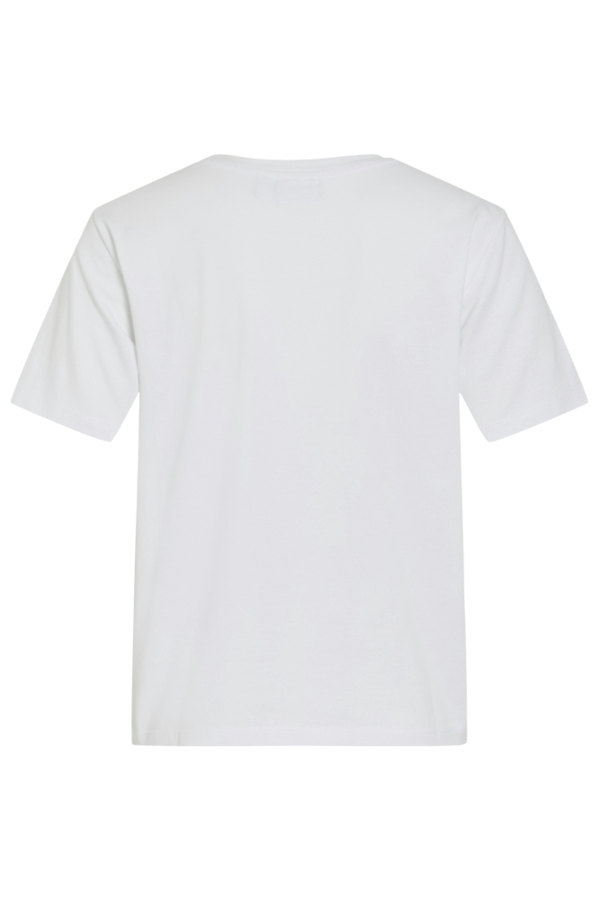 Vila witte dames t-shirt | Achteraanzicht