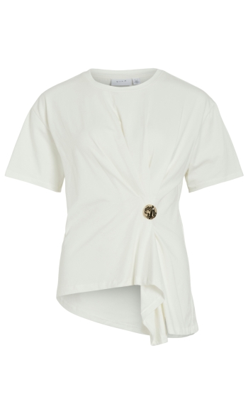 VIKALMARA O-NECK S/S BUCKLE T-SHIRT 14114786 Snow White