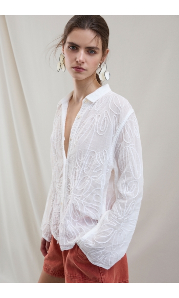 VIOLIANA LS SHIRT 14114498 Snow White