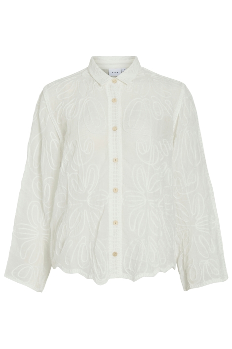 Vila witte dames blouse | Vooraanzicht