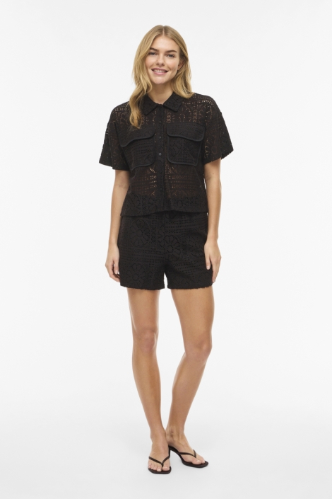 Vila zwarte dames blouse | Model
