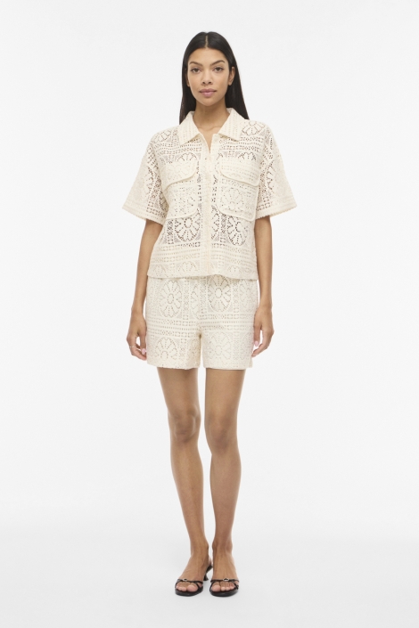 Vila beige dames blouse | Model