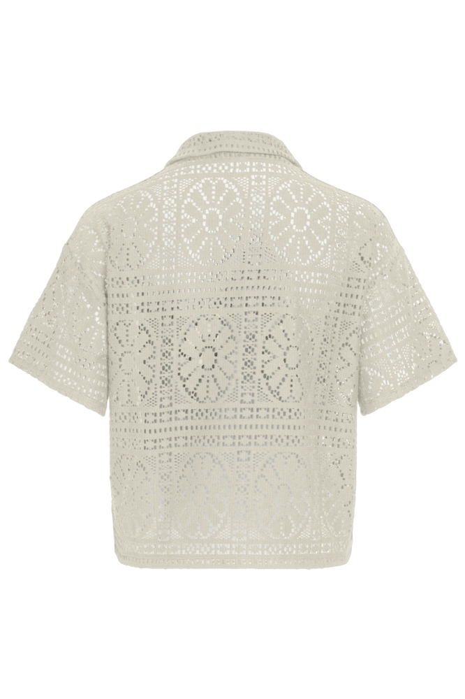 Vila beige dames blouse | Achteraanzicht