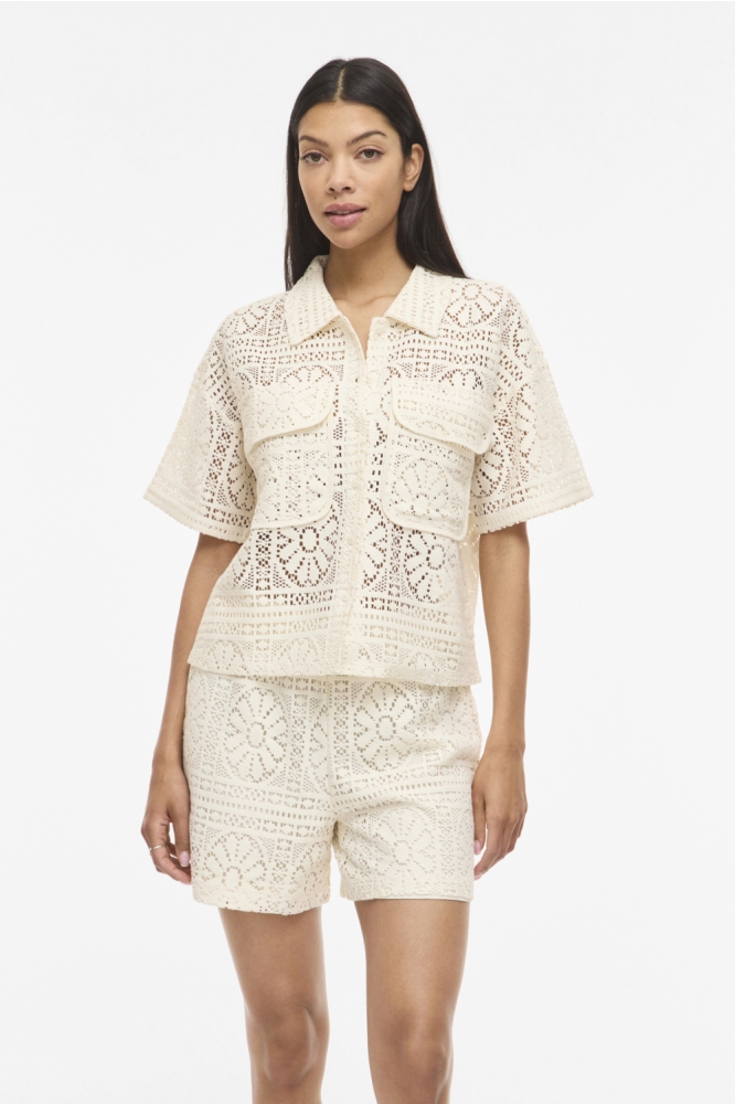 Vila beige dames blouse | Model