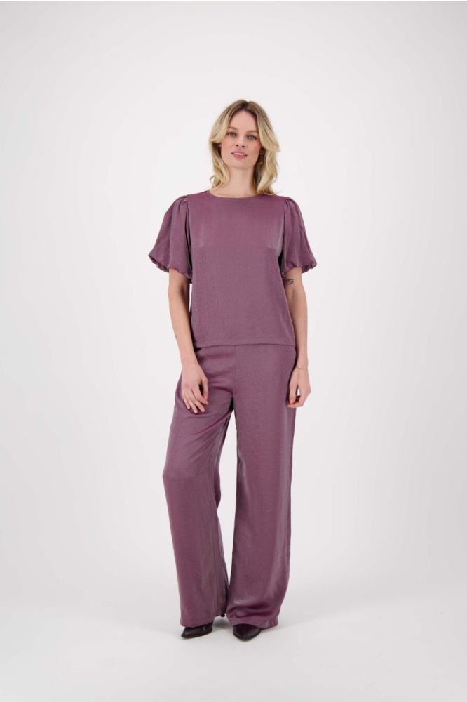 Zusss paarse dames t-shirt | Model