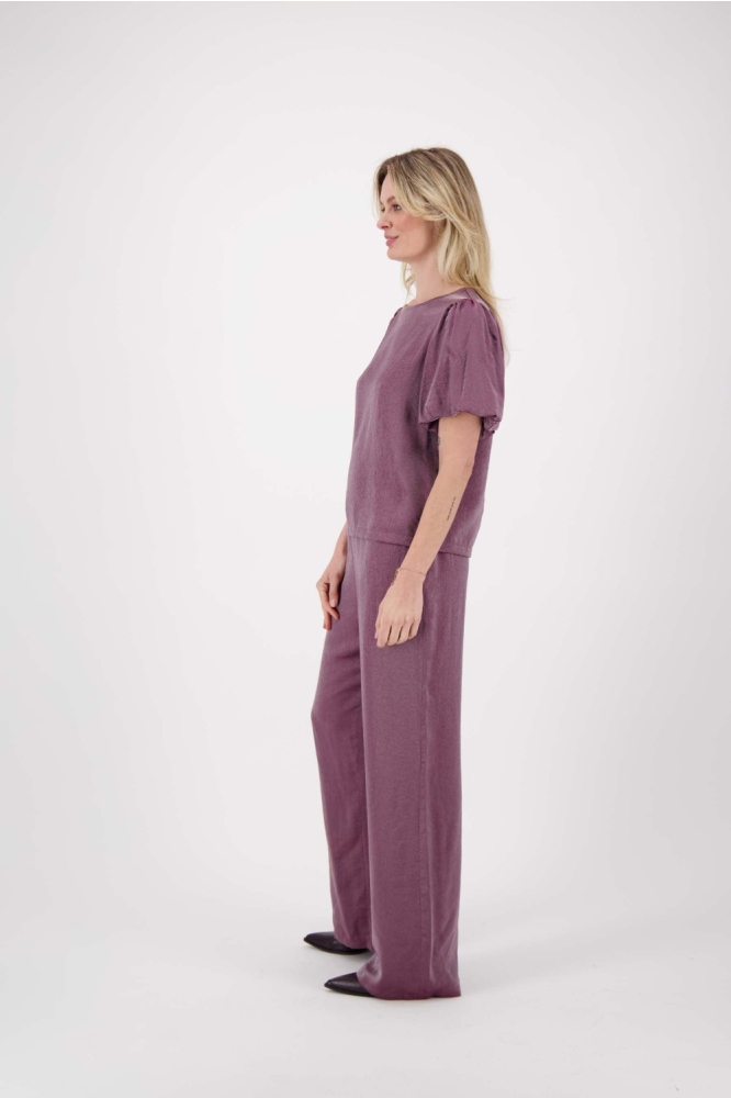 Zusss paarse dames t-shirt | Model