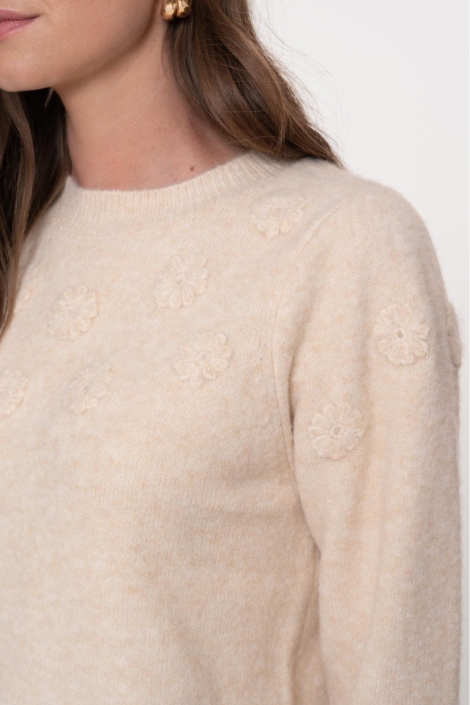 Geisha beige dames trui | Unique Selling Point