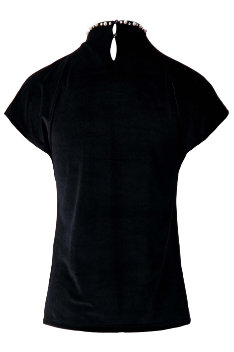 Zusss zwarte dames t-shirt | Achteraanzicht