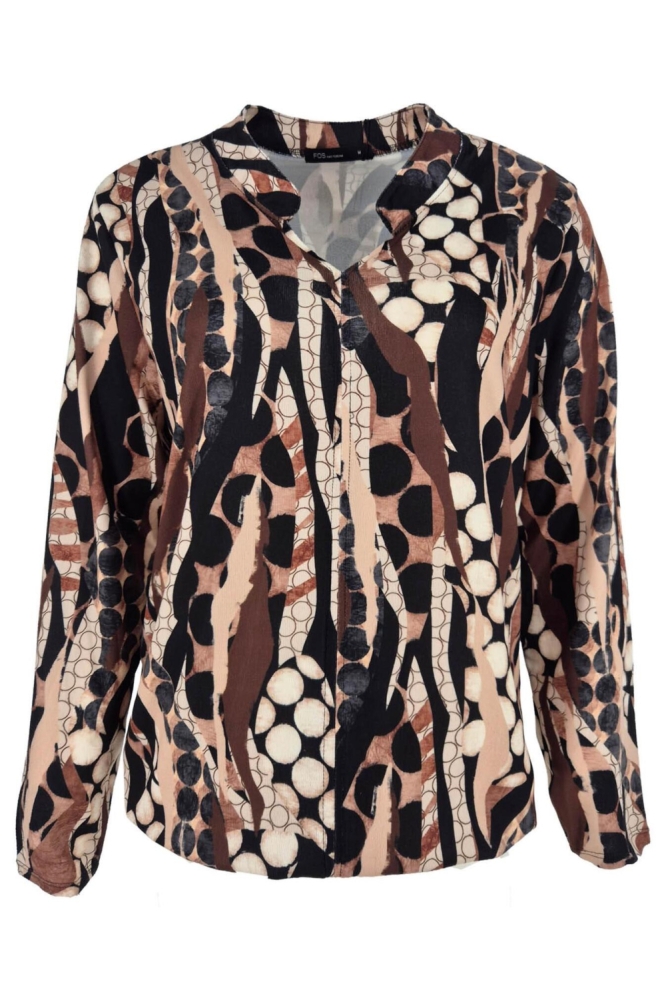 FOS Amsterdam zwarte dames t-shirt | Vooraanzicht