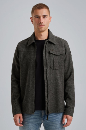 PME legend Overhemd SHIRT JACKET VAN WOLBLEND PSI2510218 971