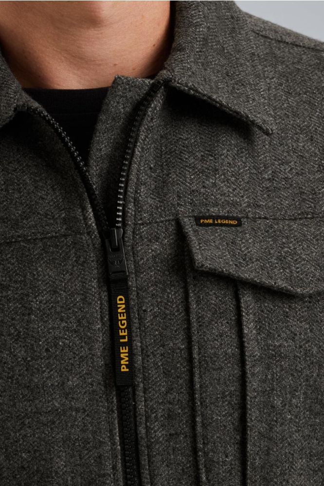 PME legend grijze heren overhemd | Close up