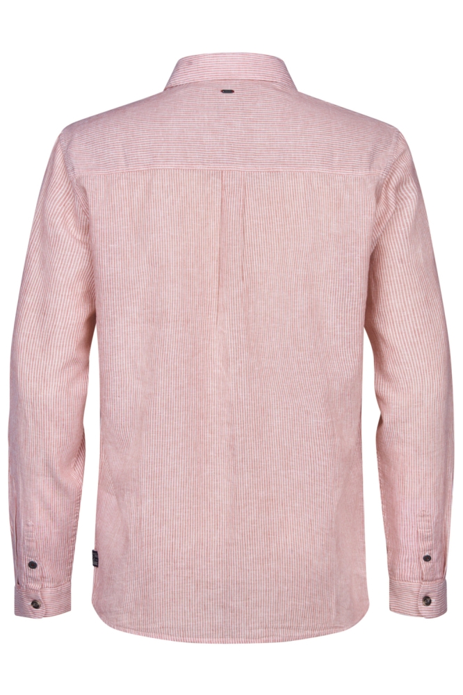 Petrol Industries roze heren overhemd | Achteraanzicht