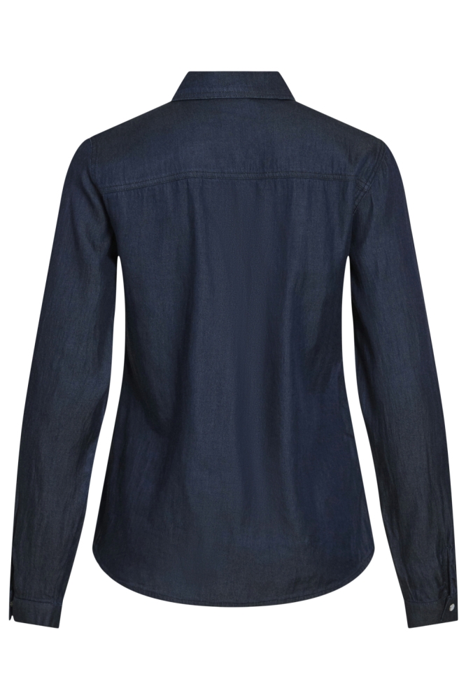 Vila blauwe dames blouse | Achteraanzicht