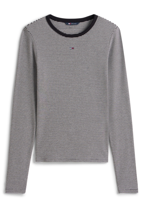 Tommy Jeans zwarte dames t-shirt | Vooraanzicht