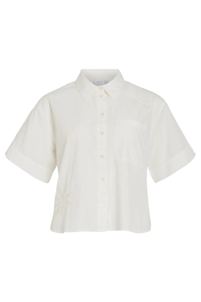 Vila witte dames blouse | Vooraanzicht